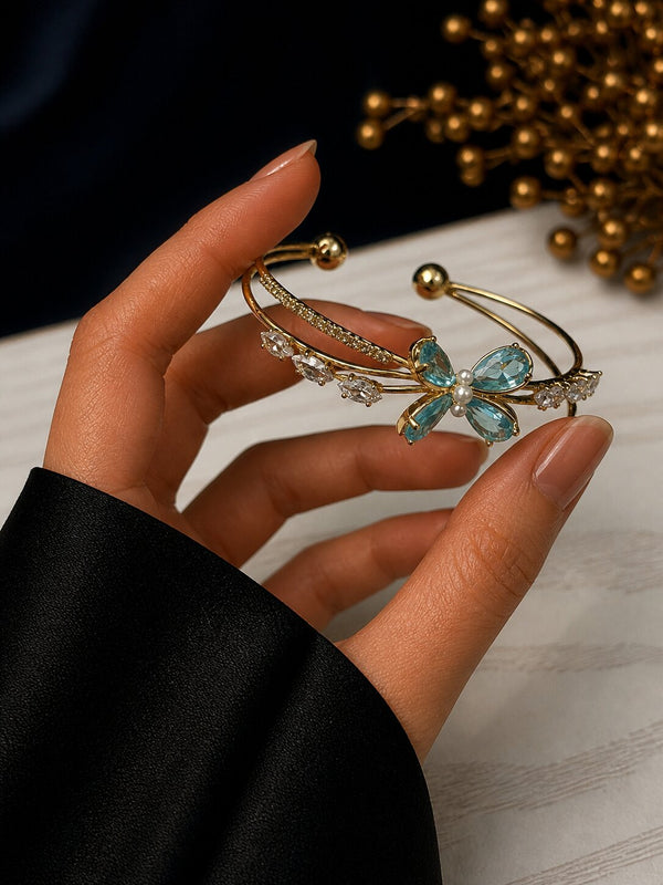 Jade Gold Bangle