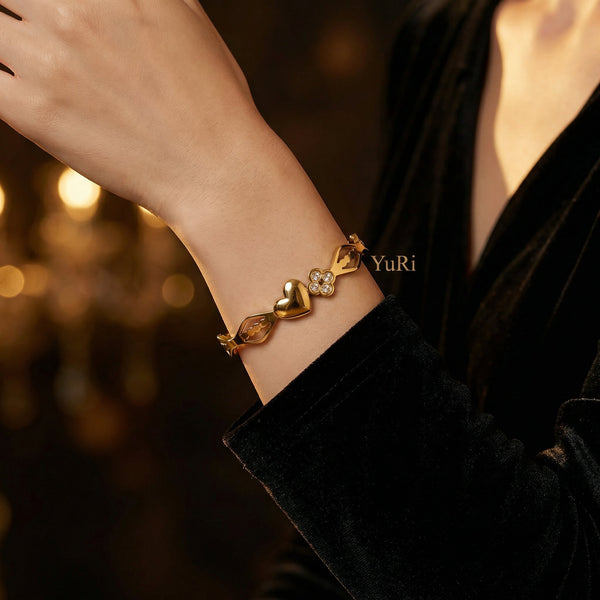 Bela Steel Bangle - alternate view