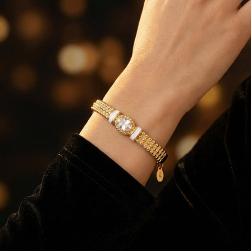 Cora Steel Bangle Detail