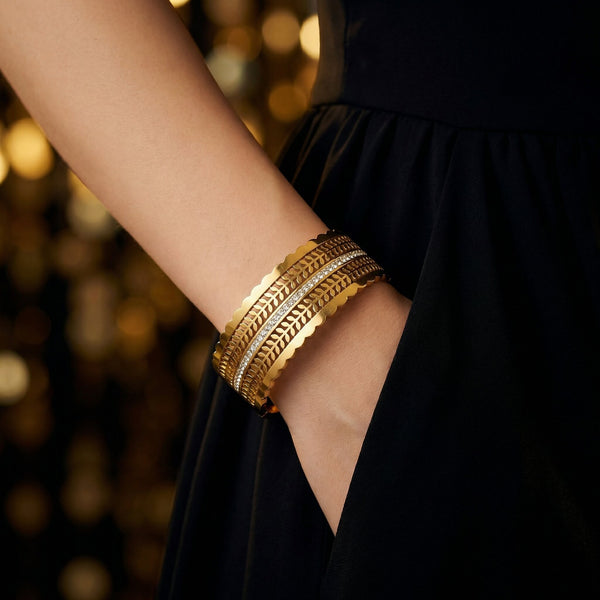Gala Gold Bangle - alternate view