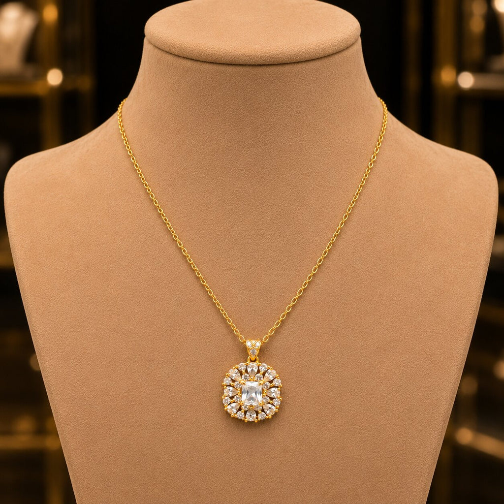Cleo Steel Necklace - Side