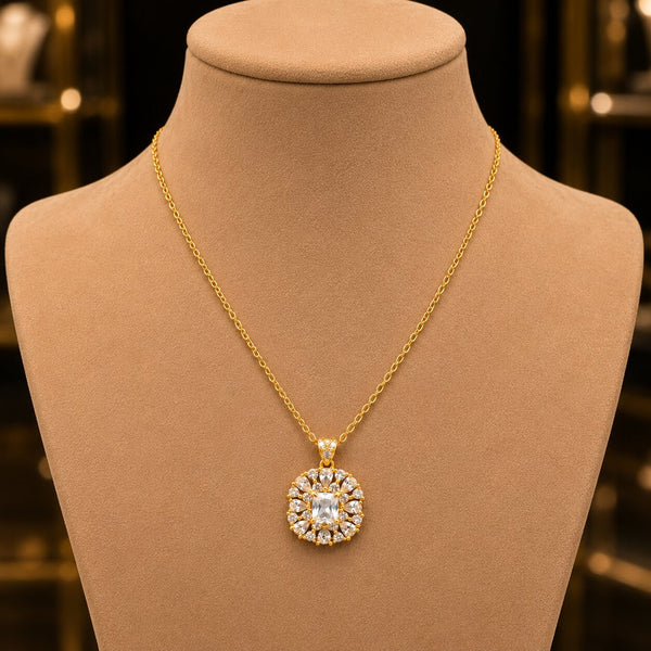 Cleo Steel Necklace - alternate view