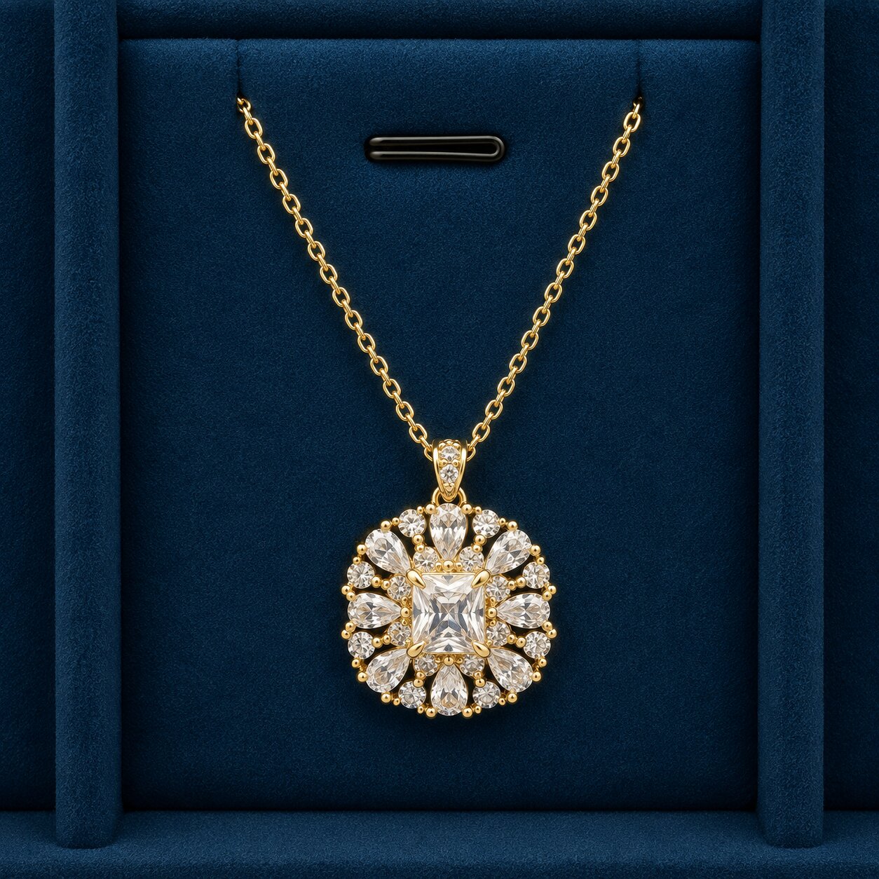 Cleo Steel Necklace - Detail
