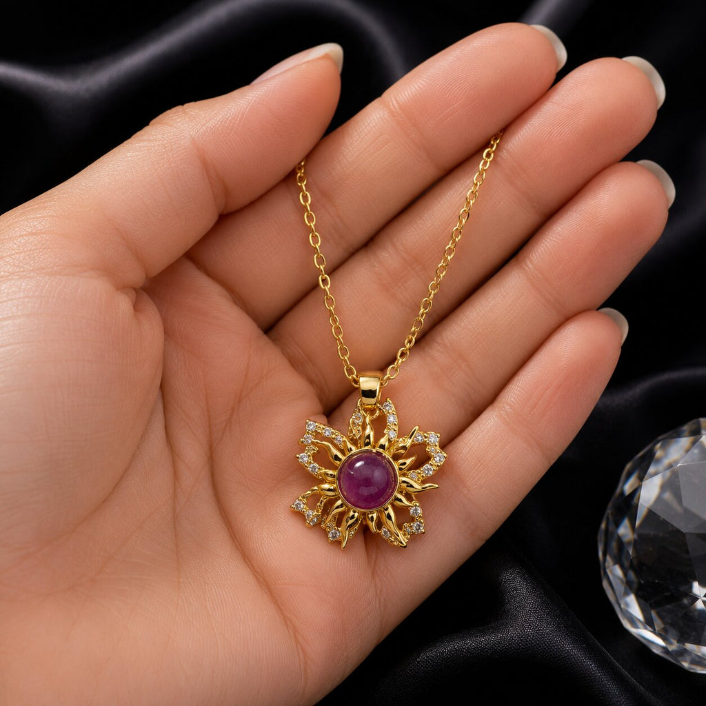 Soleil Violet Necklace - View 4