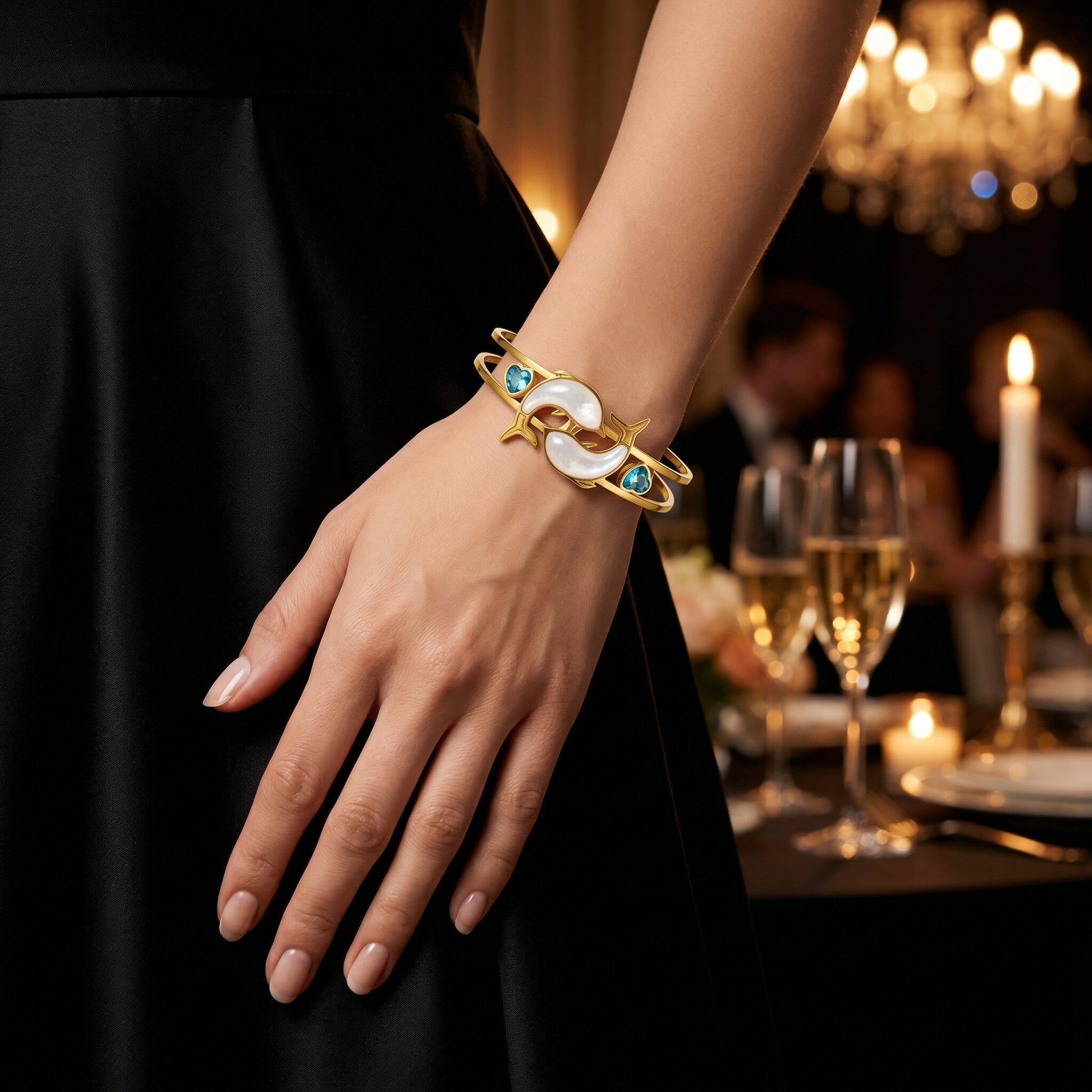 Elsa Steel Bangle Detail