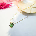 Jade Glow Pendant Necklace