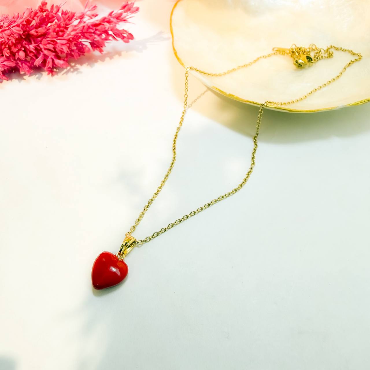 Scarlet Heart Necklace