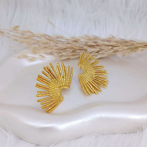 Radiant Fan Earrings - alternate view