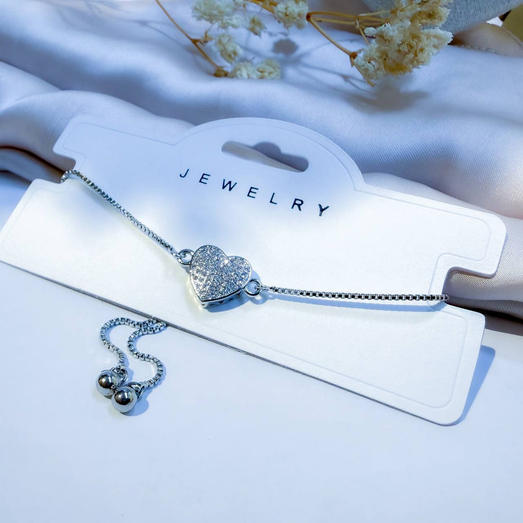 Pure Silver Heart Bracelet
