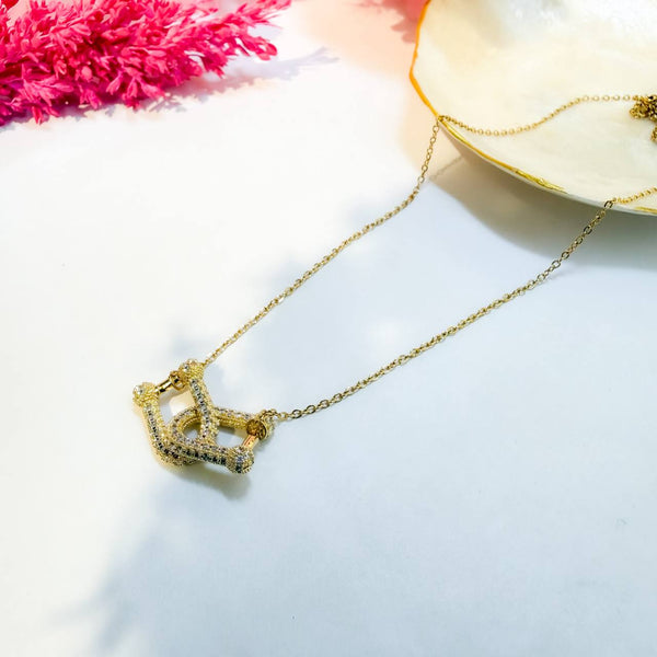 Pavé Lock Necklace