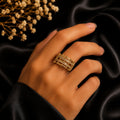 Grille Gold Ring