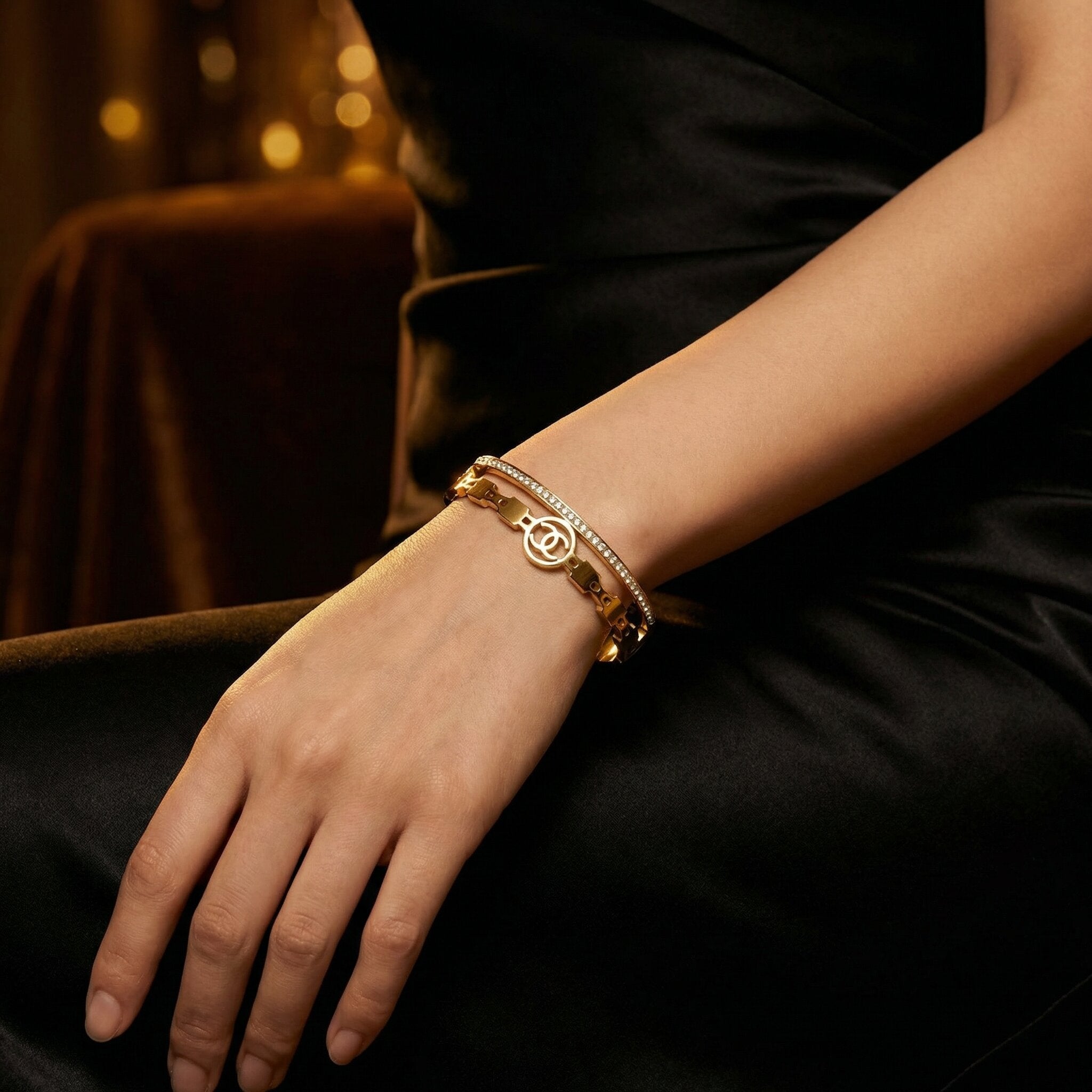 Isla Steel Bangle Detail