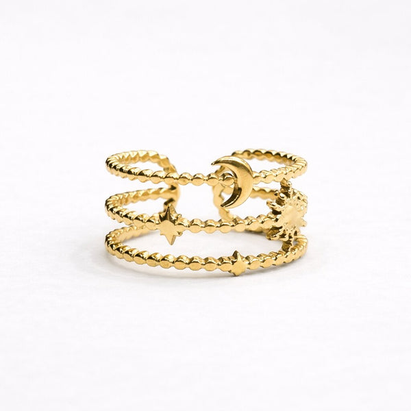 Celeste Trio Ring - alternate view