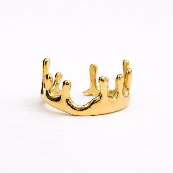 Coral Crown Ring