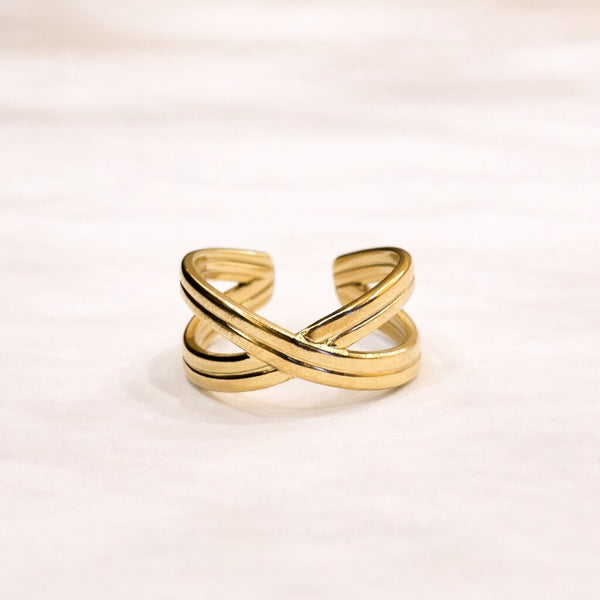 Infinity Cross Ring - alternate view