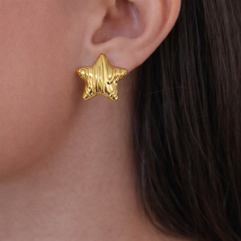 Stellar Wave Stud Earrings