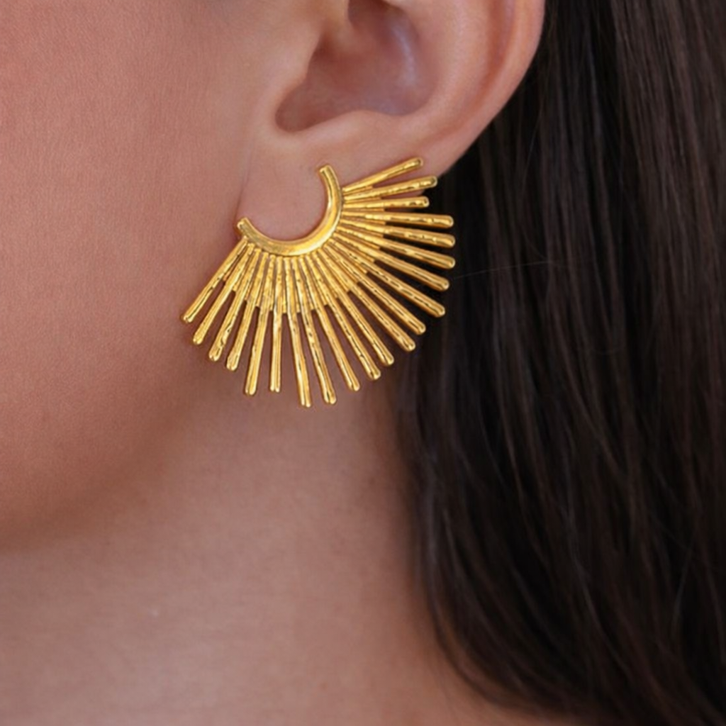 Radiant Fan Earrings