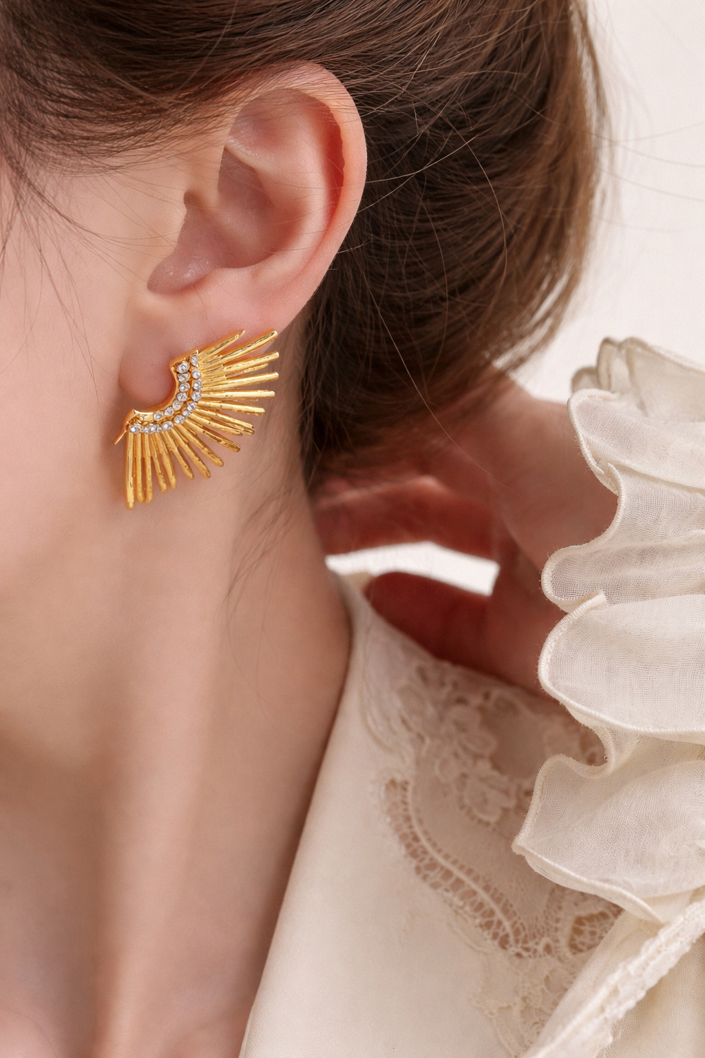 Crystal Sunray Earrings