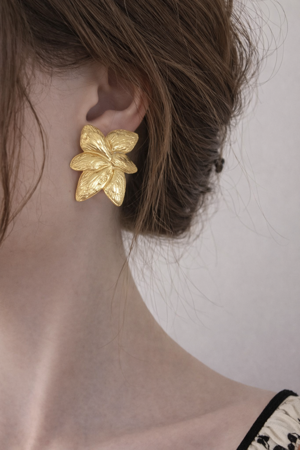 Textured Bloom Stud Earrings