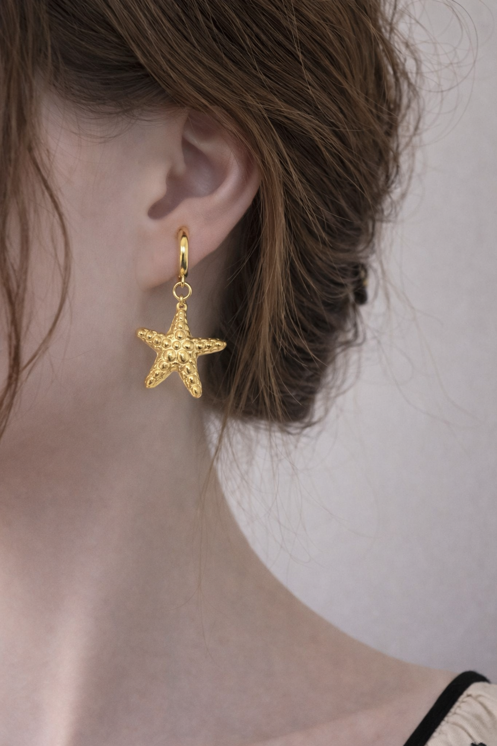 Ocean Star Hoop Earrings