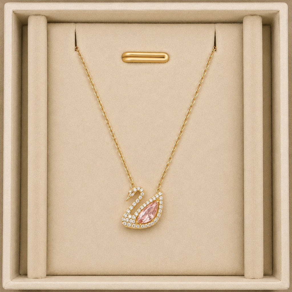 Swan Gold Necklace 2