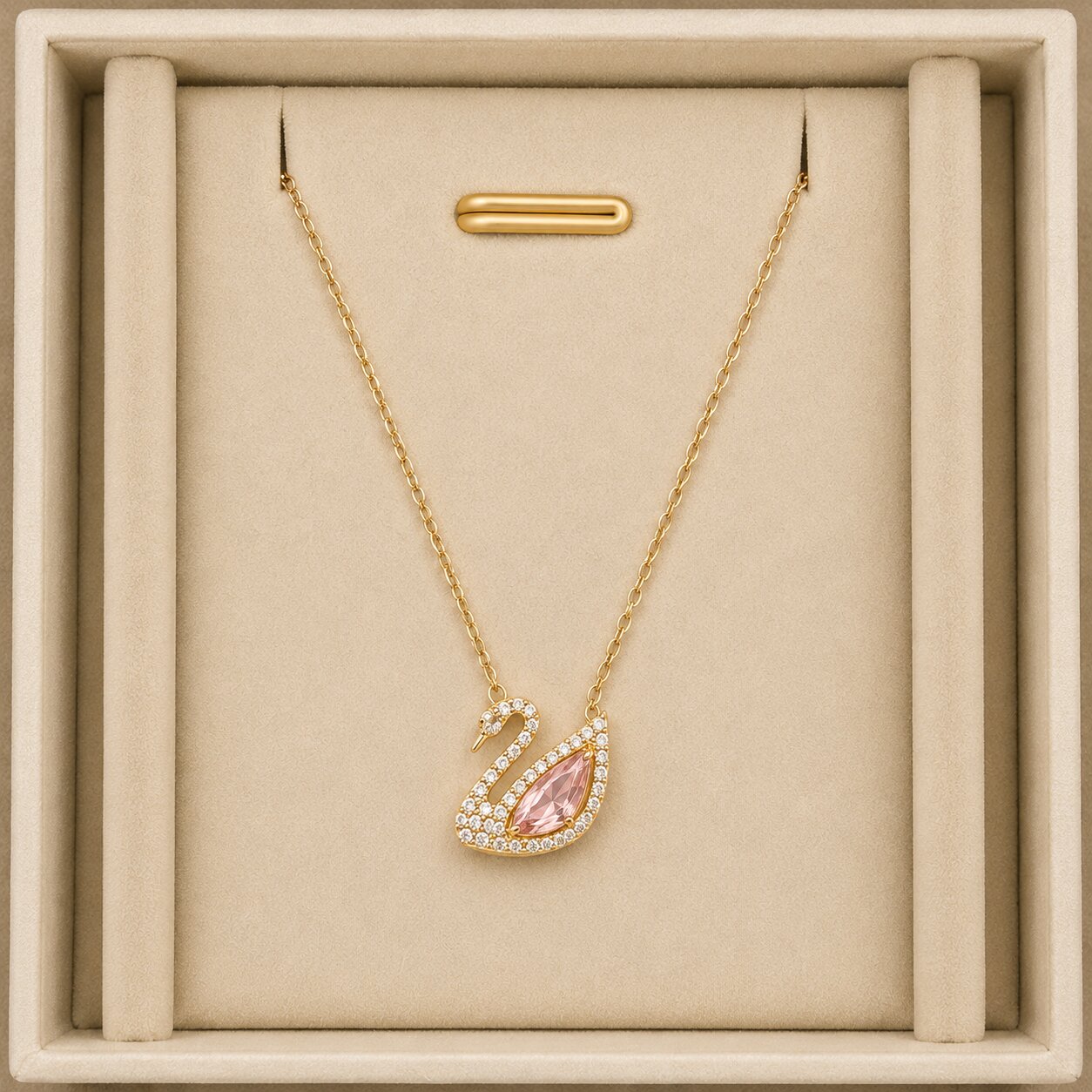 Swan Gold Necklace 2