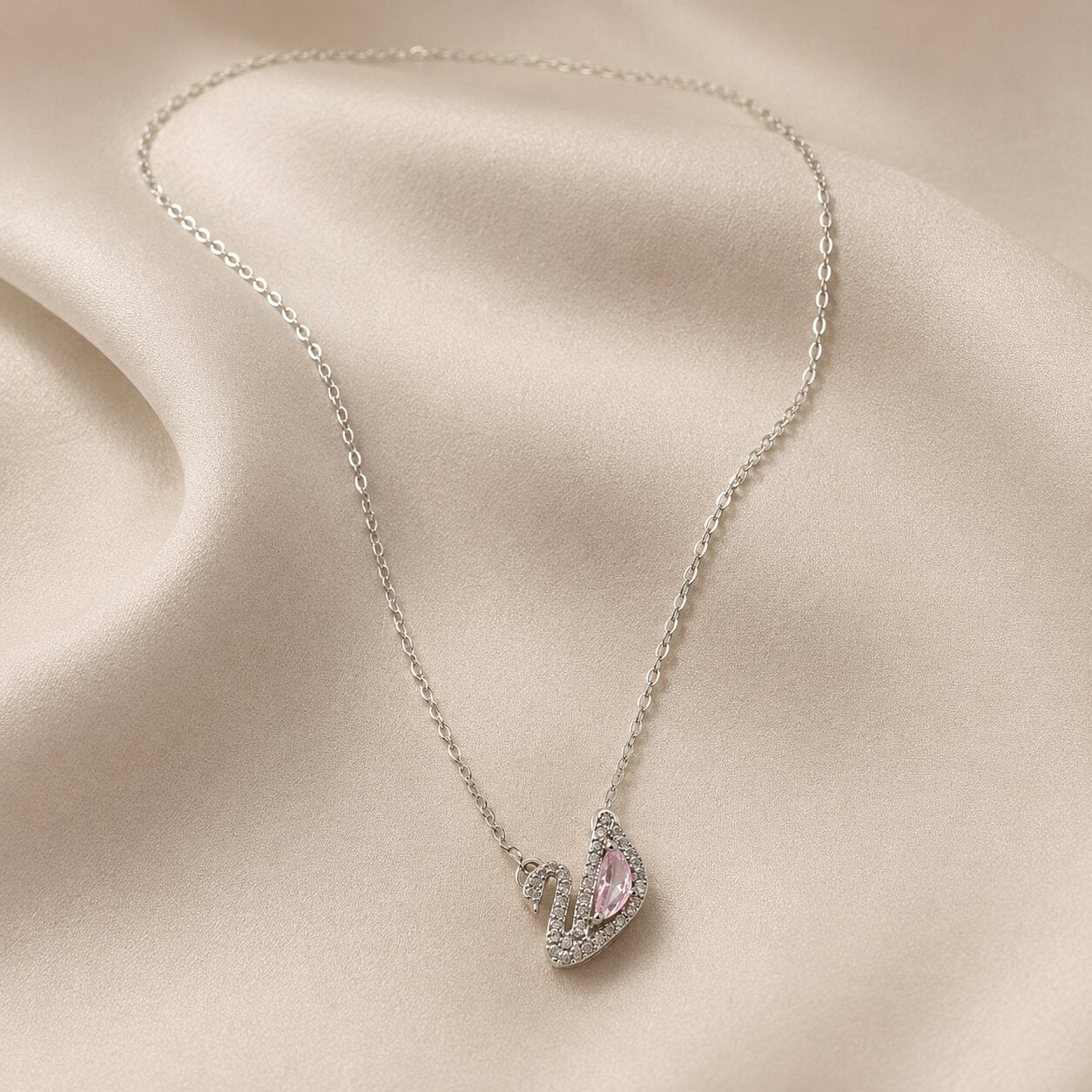 Swan Gold Necklace 3