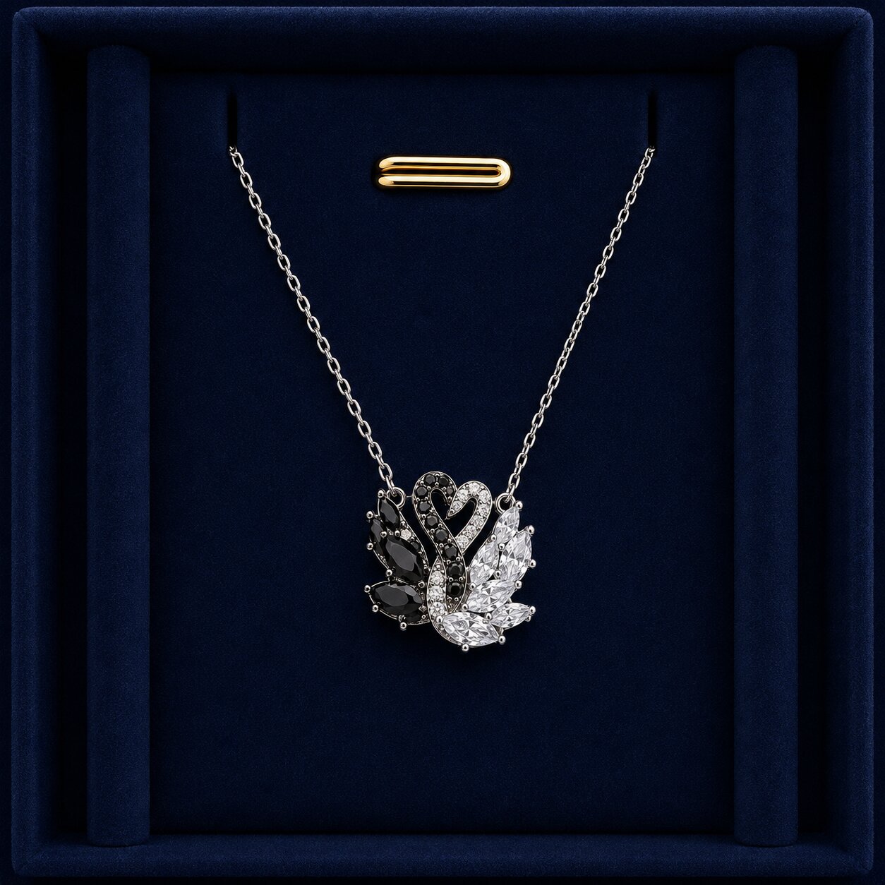Swan B&W Necklace 3