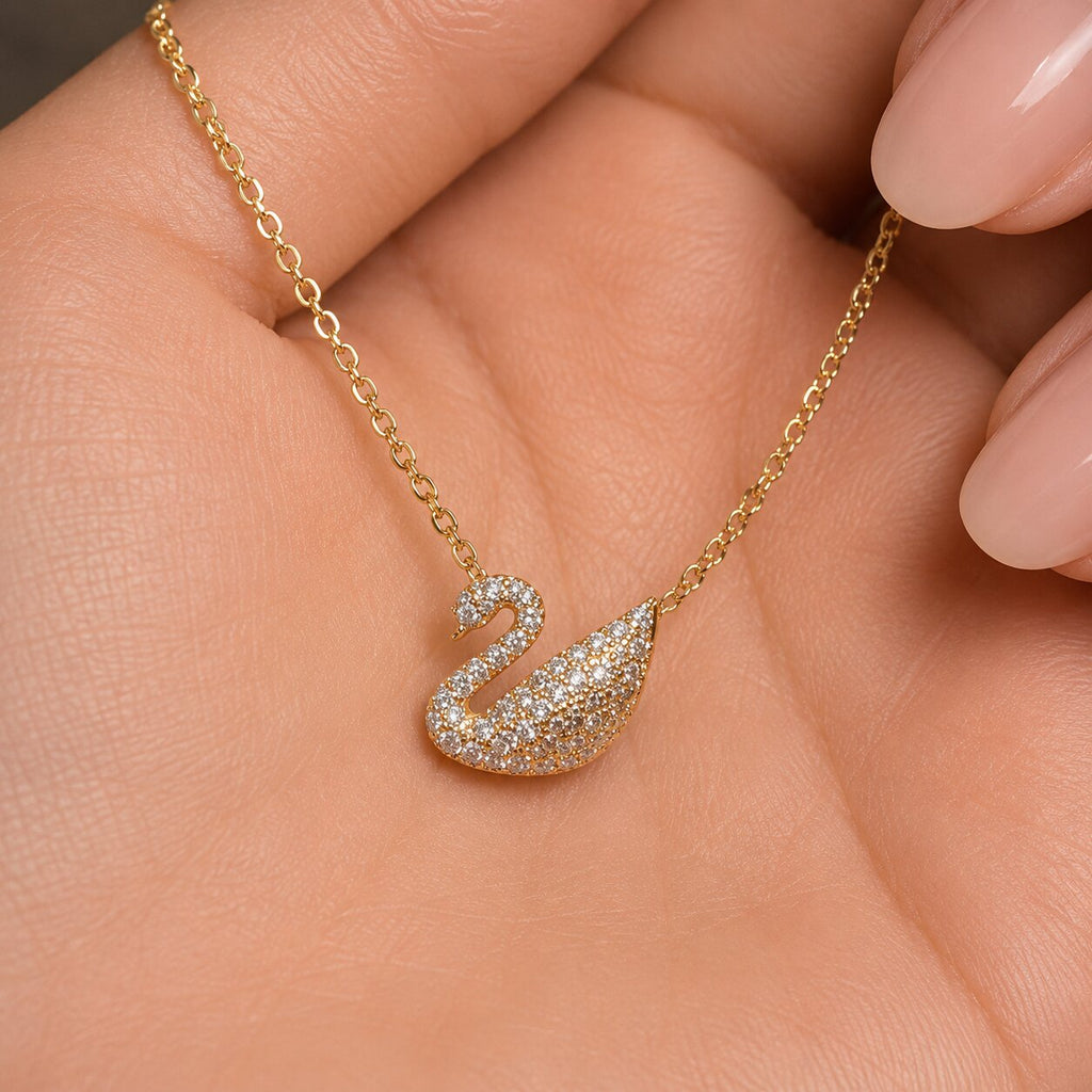 Swan Crystal Necklace 4