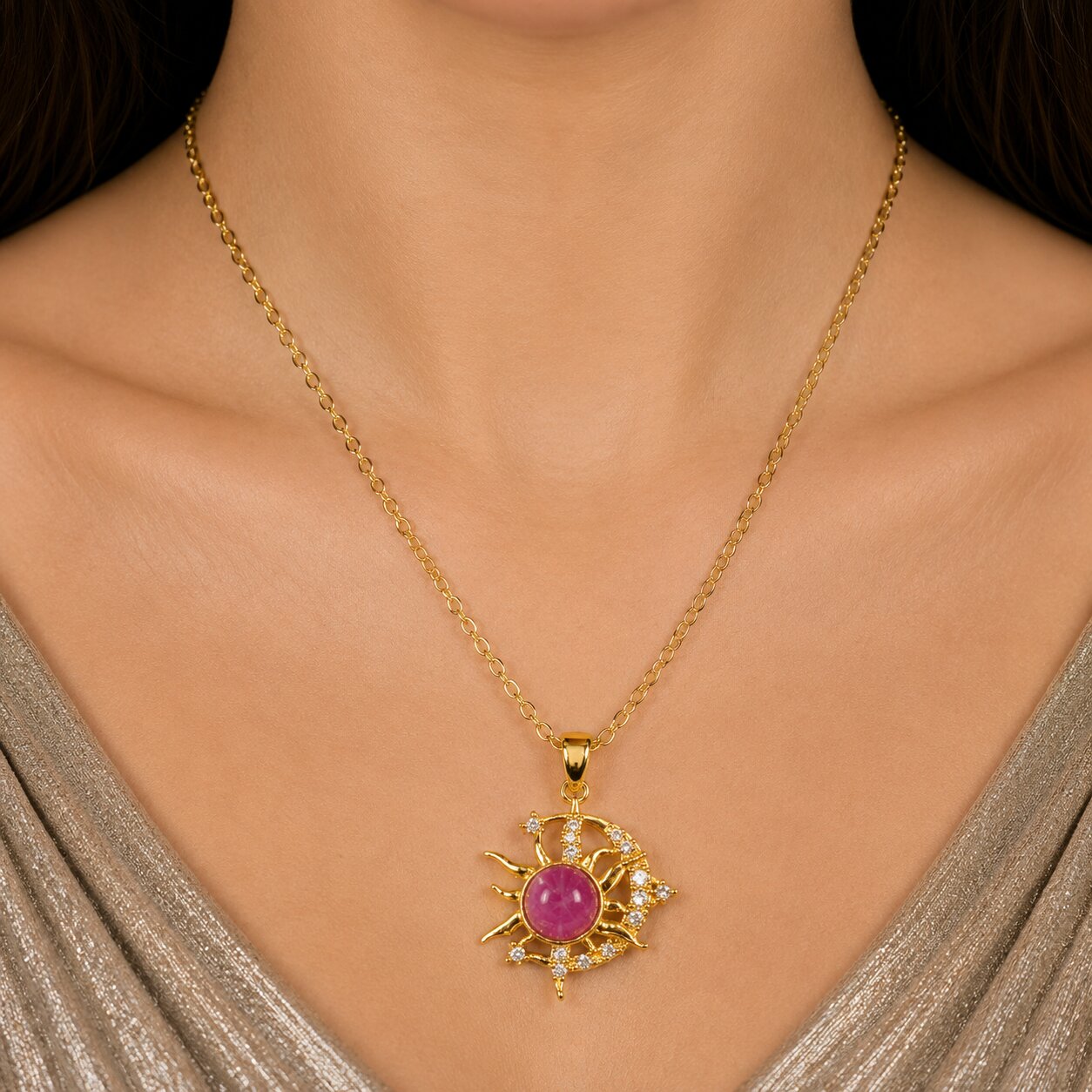 Soleil Rose Necklace - View 2