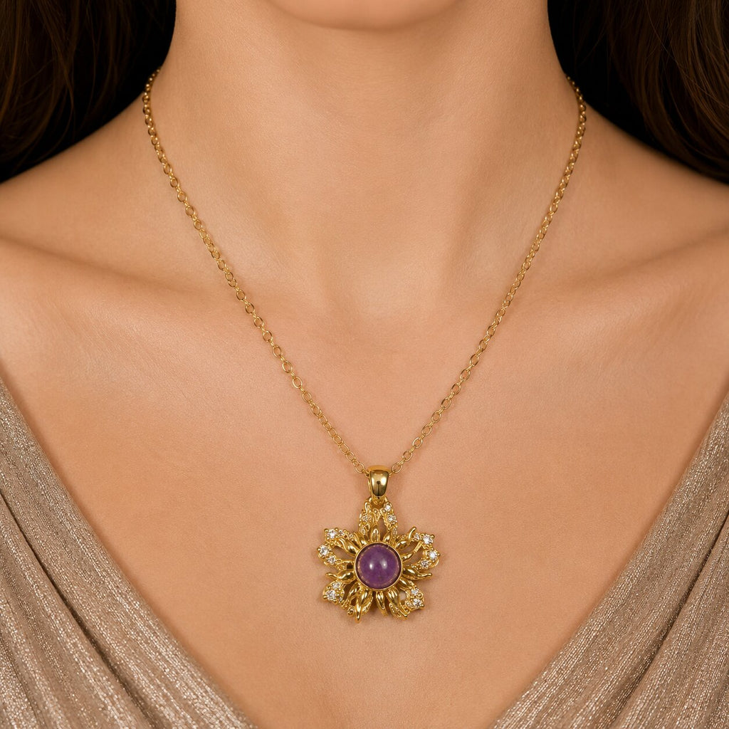 Soleil Violet Necklace - View 2