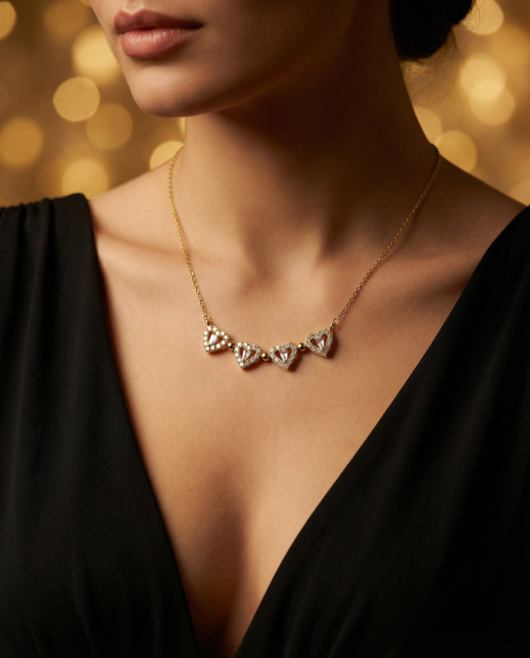 Magnetic Blooming Hearts Necklace