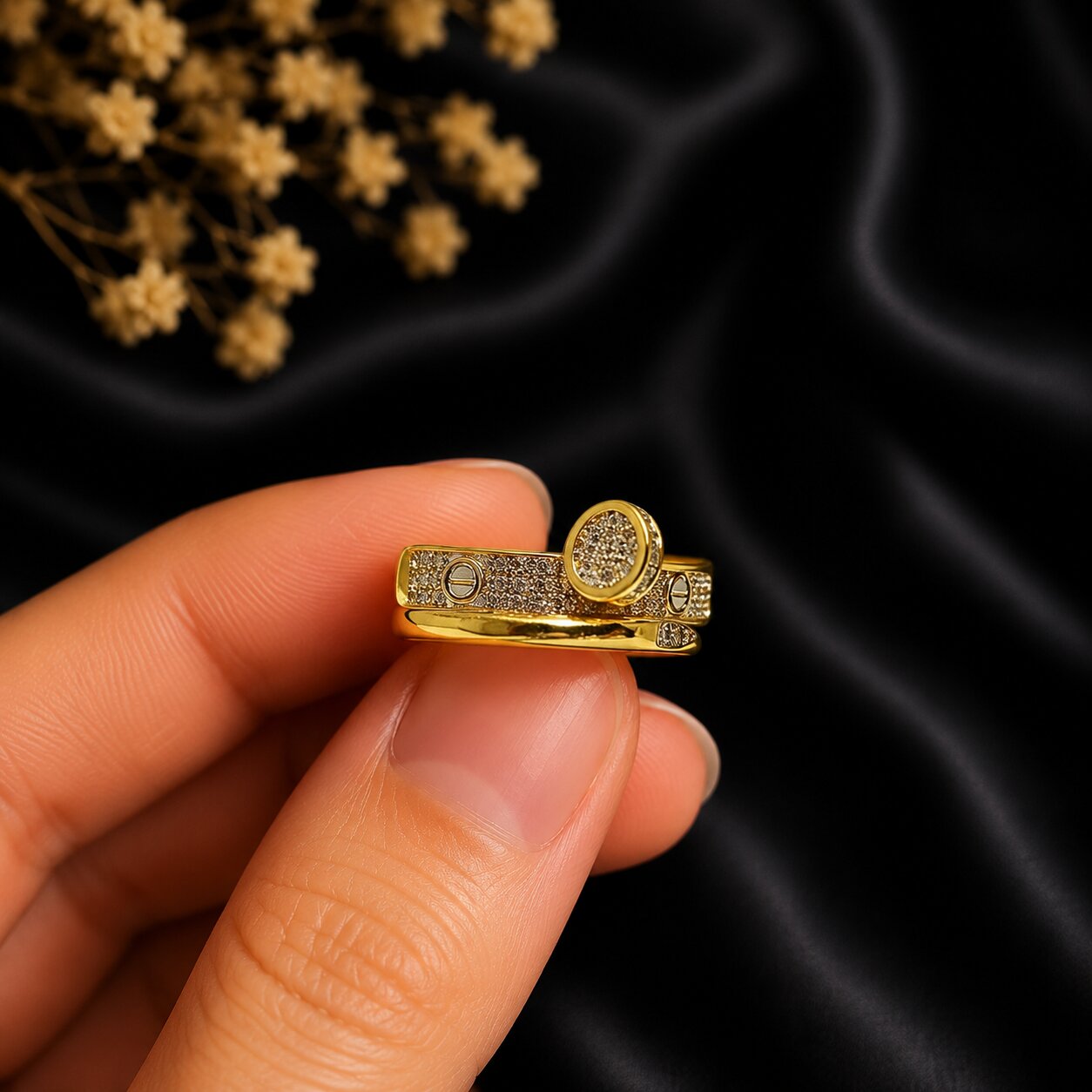 Ovale Luxe Ring - Detail