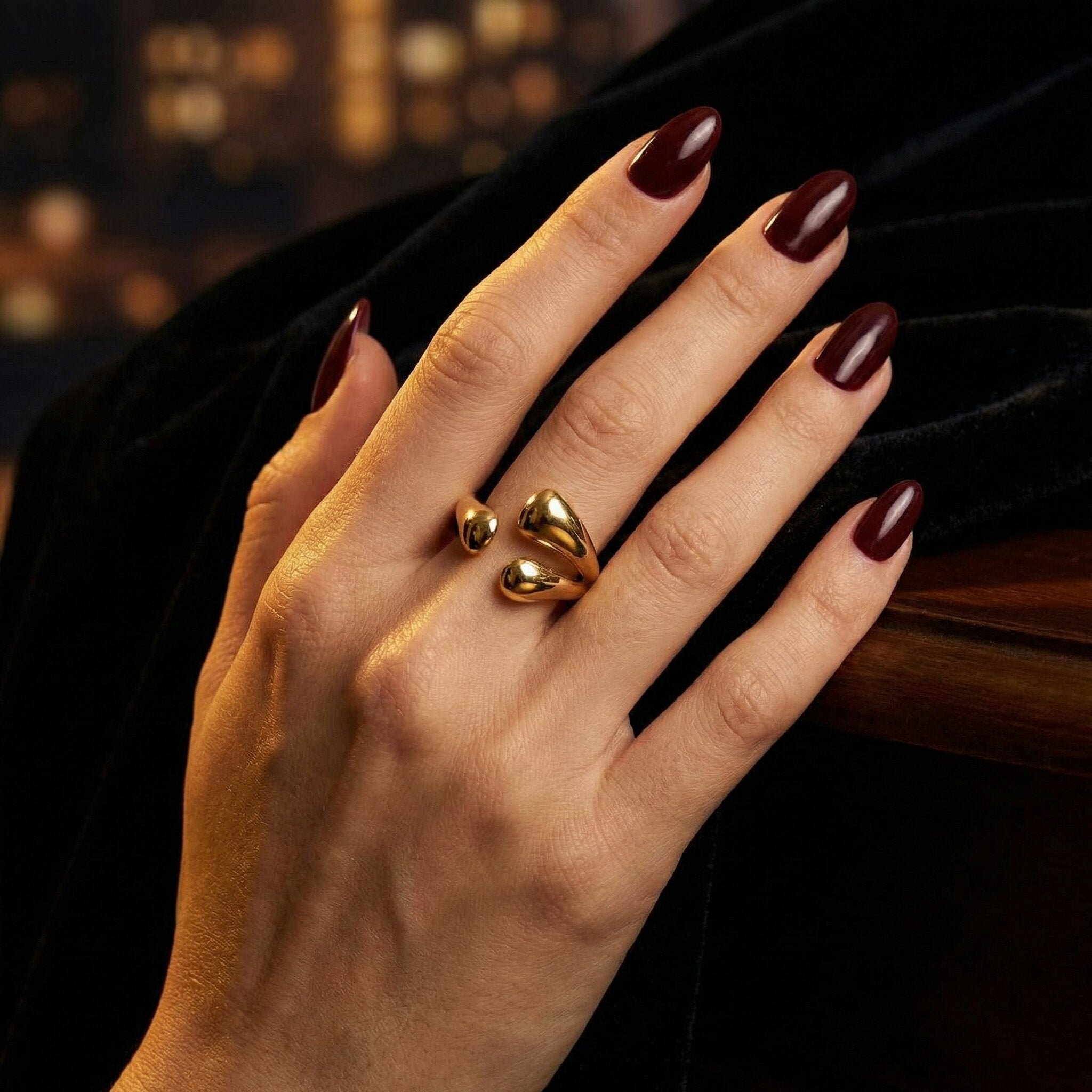 Luna Drop Ring