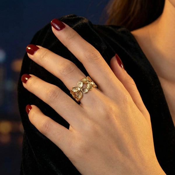 Petal Line Ring - alternate view