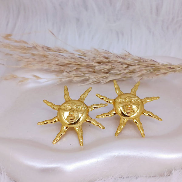 Spiral Star Stud Earrings - alternate view