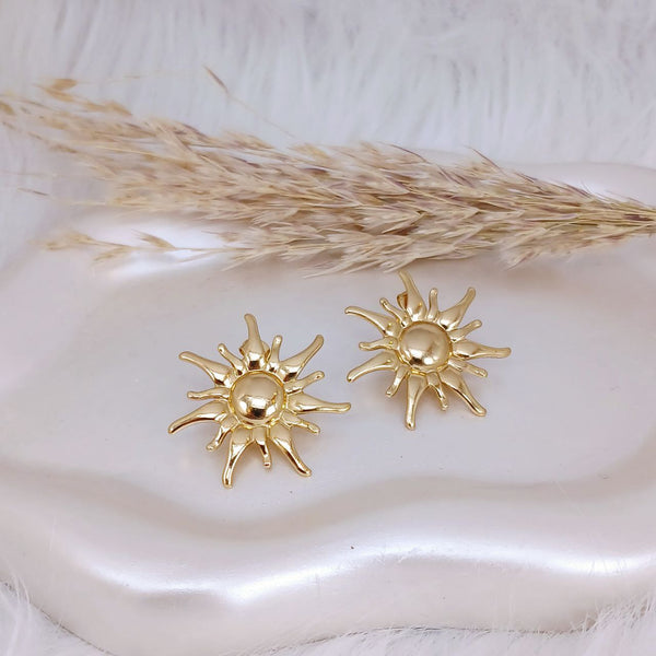 Sunburst Glow Earrings - alternate view