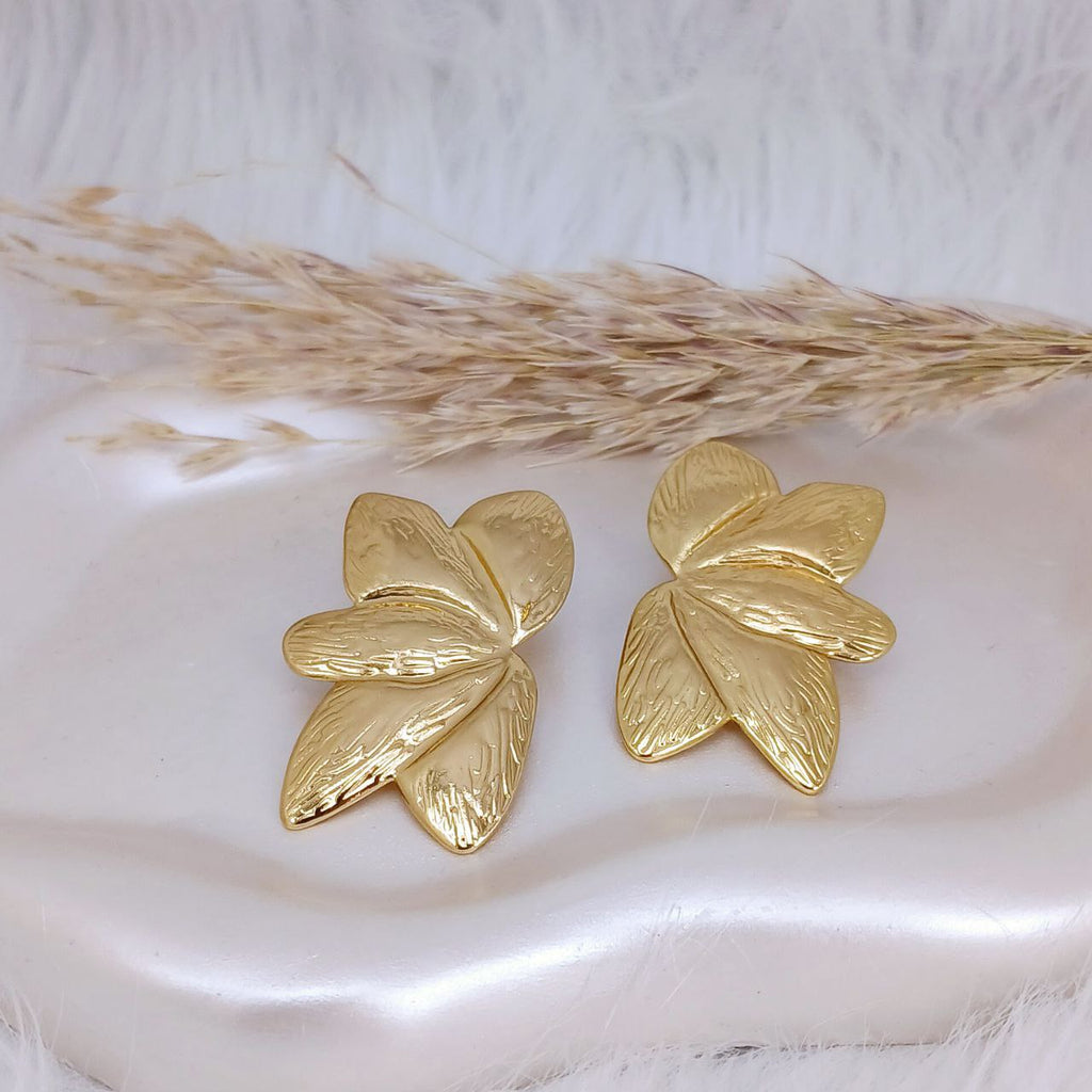 Textured Bloom Stud Earrings