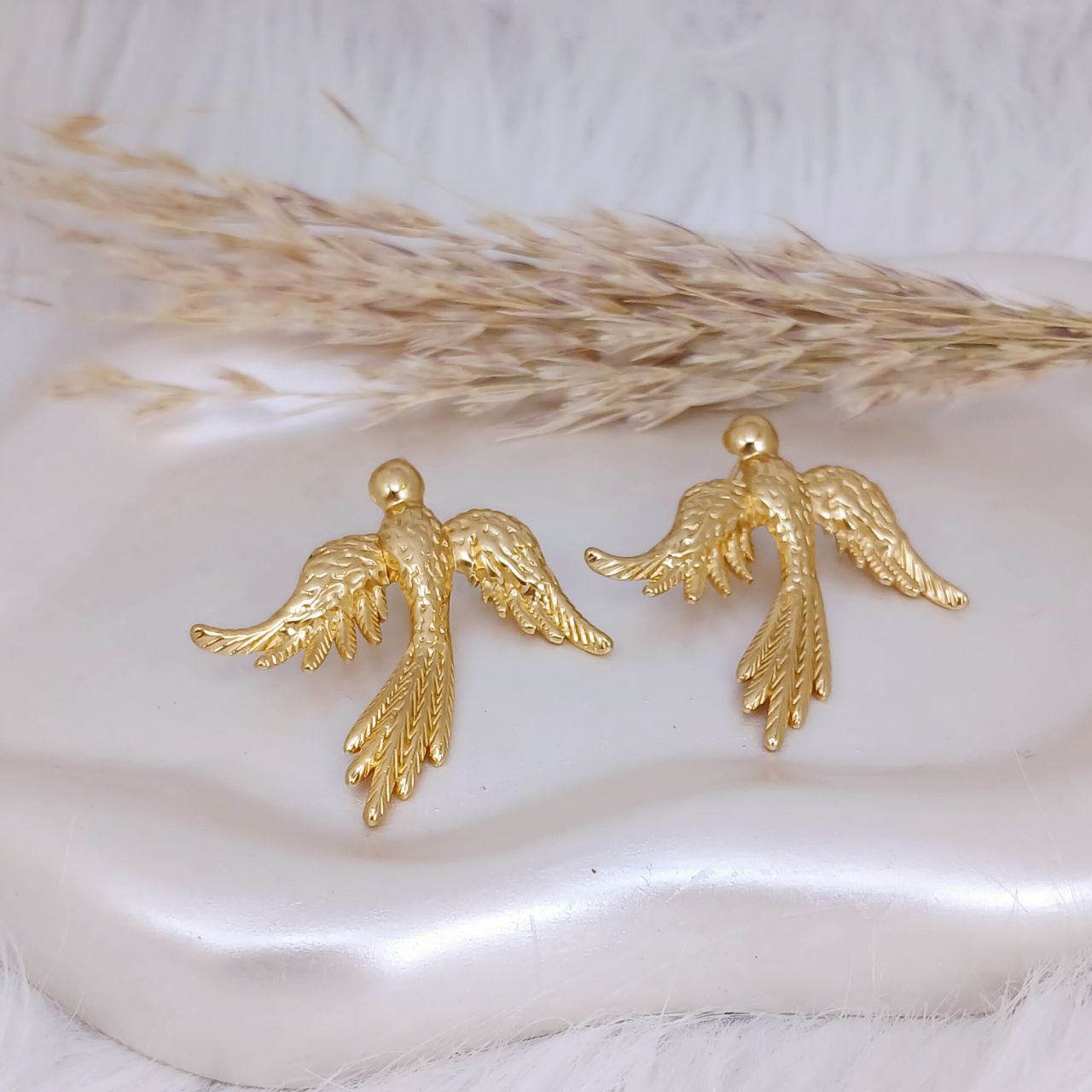 Royal Wings Stud Earrings